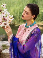 Roheenaz Dahlia Embroidered Lawn Unstitched 3Pc Suit RNZ-01B Orchid