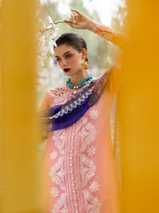 Roheenaz Dahlia Embroidered Lawn Unstitched 3Pc Suit RNZ-01B Orchid