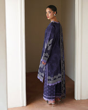 Roheenaz Eclat Gerden Printed Lawn Unstitched 3Pc Suit - ORCHID GARDEN