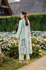 Farasha Summer Escape Embroidered Lawn Unstitched 3Pc Suit - Orchid Leaf