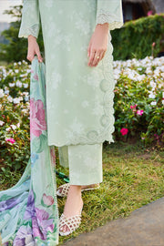 Farasha Summer Escape Embroidered Lawn Unstitched 3Pc Suit - Orchid Leaf