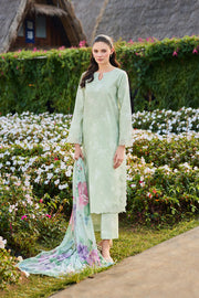 Farasha Summer Escape Embroidered Lawn Unstitched 3Pc Suit - Orchid Leaf