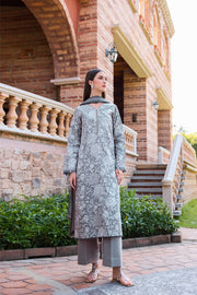 Farasha Sorine Summer Embroidered Lawn Unstitched 3Pc Suit - Orchid Night