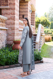 Farasha Sorine Summer Embroidered Lawn Unstitched 3Pc Suit - Orchid Night