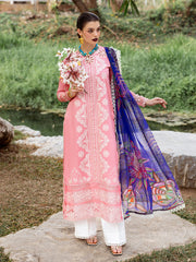 Roheenaz Dahlia Embroidered Lawn Unstitched 3Pc Suit RNZ-01B Orchid