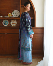 Roheenaz Eclat Gerden Printed Lawn Unstitched 3Pc Suit - ORCHID MEADOW