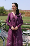 Zarposh Summer Soiree Embroidered Luxury Lawn Unstitched 3Pc Suit - Orien