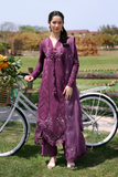 Zarposh Summer Soiree Embroidered Luxury Lawn Unstitched 3Pc Suit - Orien