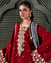 Republic Womenswear Amaris Unstitched Khaddar 3Pc Suit D-13 Orlena