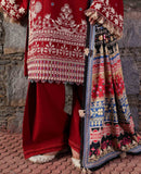 Republic Womenswear Amaris Unstitched Khaddar 3Pc Suit D-13 Orlena