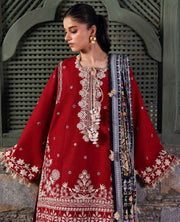 Republic Womenswear Amaris Unstitched Khaddar 3Pc Suit D-13 Orlena