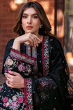 Farasha Summer Essentials Embroidered Lawn Unstitched 3Pc Suit - Ornate Noir