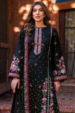 Farasha Summer Essentials Embroidered Lawn Unstitched 3Pc Suit - Ornate Noir