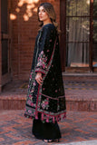 Farasha Summer Essentials Embroidered Lawn Unstitched 3Pc Suit - Ornate Noir