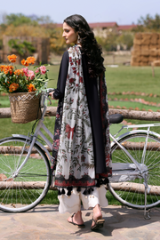 Zarposh Summer Soiree Embroidered Luxury Lawn Unstitched 3Pc Suit - Osyra