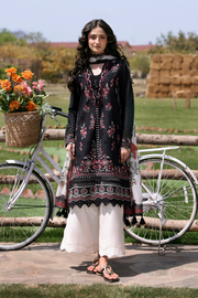 Zarposh Summer Soiree Embroidered Luxury Lawn Unstitched 3Pc Suit - Osyra
