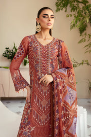 Ramsha Dastoor Embroidered Chiffon Unstitched 3Pc Suit P-109