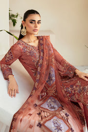 Ramsha Dastoor Embroidered Chiffon Unstitched 3Pc Suit P-109