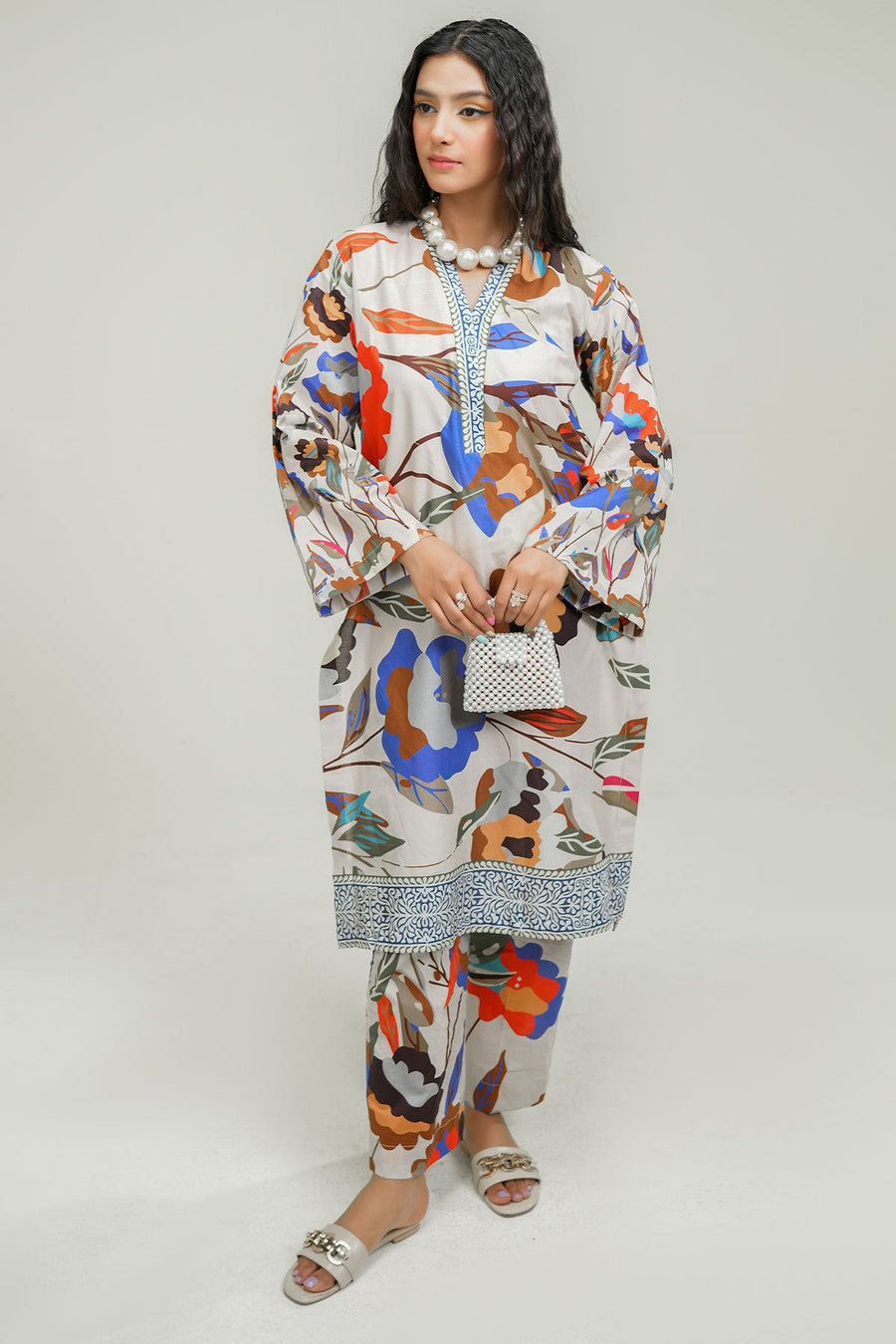 Safwa Printed Lawn Pret 2Pc Suit ( Ready To Wear ) P000911