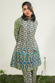 Safwa Printed Lawn Pret 2Pc Suit ( Ready To Wear ) P000912