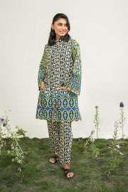 Safwa Printed Lawn Pret 2Pc Suit ( Ready To Wear ) P000912