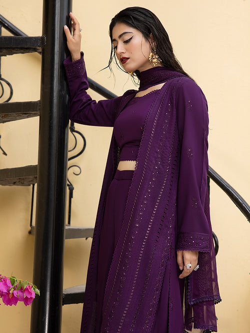 Afsaneh by Mahnur Embroidered Karandi Unstitched 3Pc Suit D-06 Paix