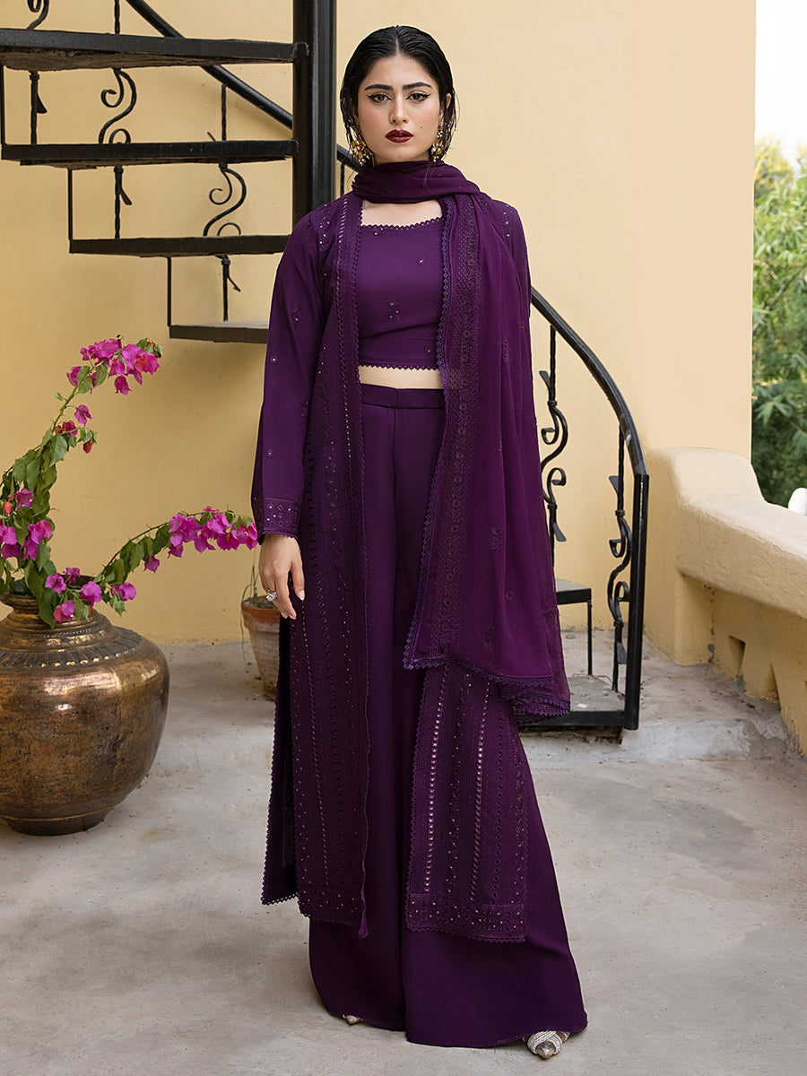 Afsaneh by Mahnur Embroidered Karandi Unstitched 3Pc Suit D-06 Paix