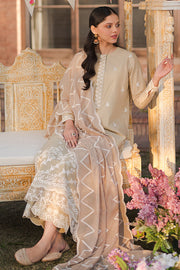 Cross Stitch Eid Lawn Unstitched Embroidered 3Pc Suit D-16 Pale Green