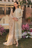 Cross Stitch Eid Lawn Unstitched Embroidered 3Pc Suit D-16 Pale Green