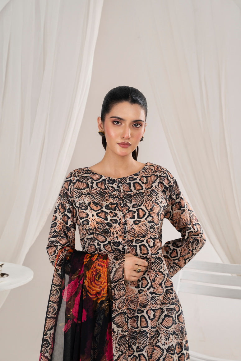 Feathers Premium Printed Lawn Unstitched 3Pc Suit PALESTO-FT715