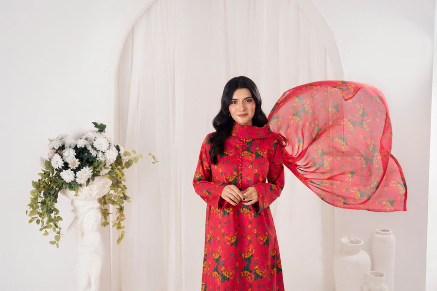 Feathers Premium Printed Lawn Unstitched 3Pc Suit PALETTO-FT709