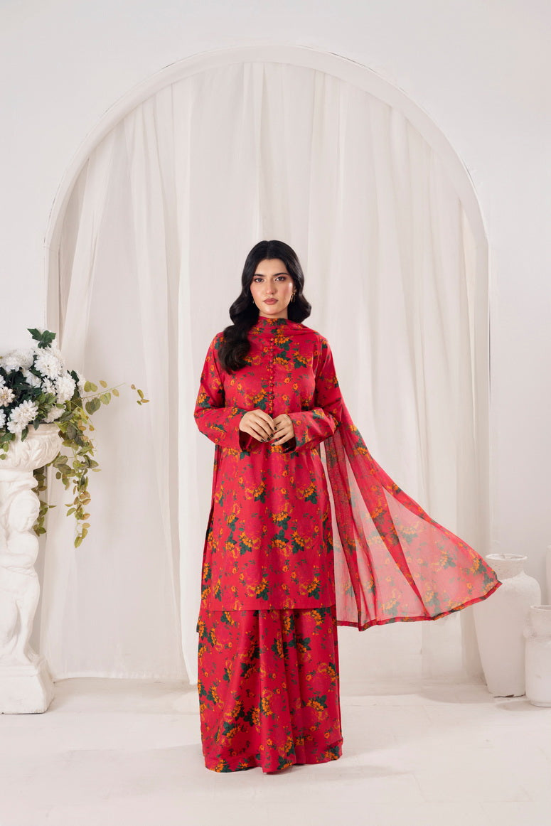Feathers Premium Printed Lawn Unstitched 3Pc Suit PALETTO-FT709