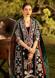 Sadaf Fawad Khan Siraa Embroidered Lawn Unstitched 3Pc Suit D02-A PALM ISLAND