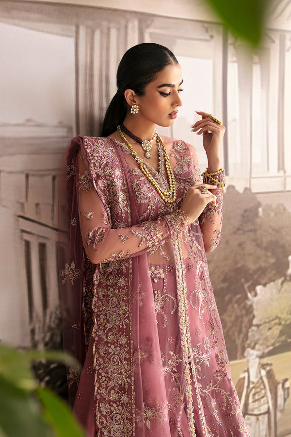 Ayzel Luminara Unstitched Luxury Wedding Formal 3Pc Suit - PANSY