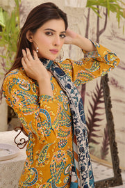 Feathers Premium Printed Lawn Unstitched 3Pc Suit PANSY-FT383