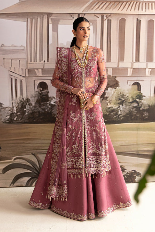 Ayzel Luminara Unstitched Luxury Wedding Formal 3Pc Suit - PANSY