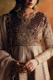 Zarposh Jahanara Festive Embroidered Raw Silk Unstitched 3Pc Suit - PARISA