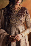 Zarposh Jahanara Festive Embroidered Raw Silk Unstitched 3Pc Suit - PARISA