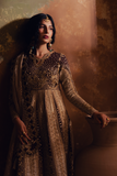 Zarposh Jahanara Festive Embroidered Raw Silk Unstitched 3Pc Suit - PARISA