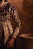 Zarposh Jahanara Festive Embroidered Raw Silk Unstitched 3Pc Suit - PARISA