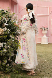 Cross Stitch Premium Embroidered Lawn Unstitched 3Pc Suit - PASTEL BLOOM