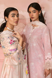 Cross Stitch Premium Embroidered Lawn Unstitched 3Pc Suit - PASTEL BLOOM