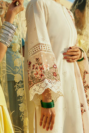 Cross Stitch Premium Embroidered Lawn Unstitched 3Pc Suit D-10 Pastel Pink