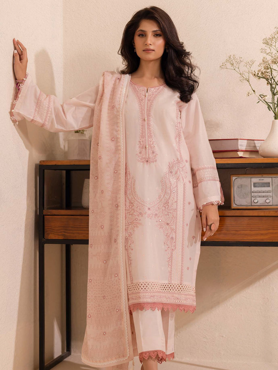 Gul Ahmed Embroidered Lawn Unstitched 3Pc Suit PC-42007