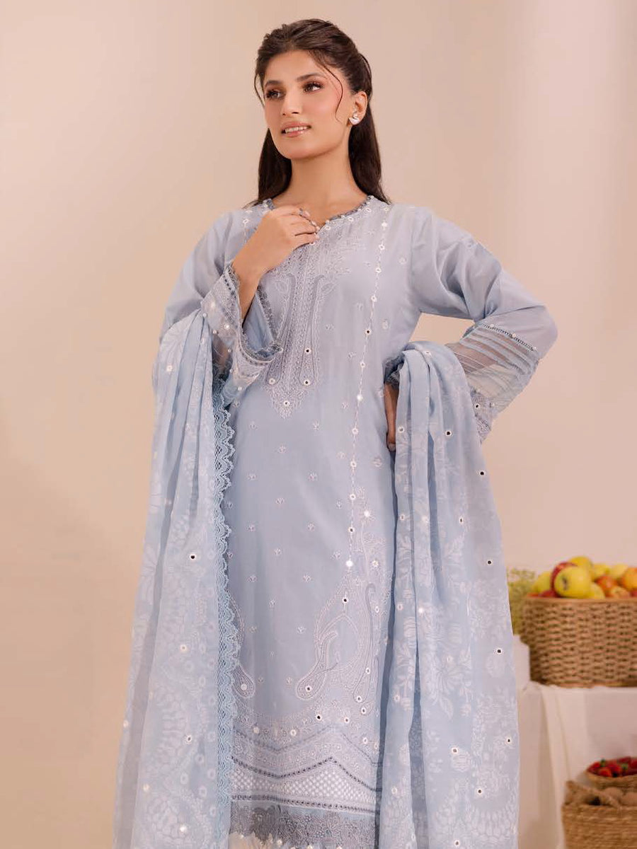 Gul Ahmed Embroidered Lawn Unstitched 3Pc Suit PC-42010