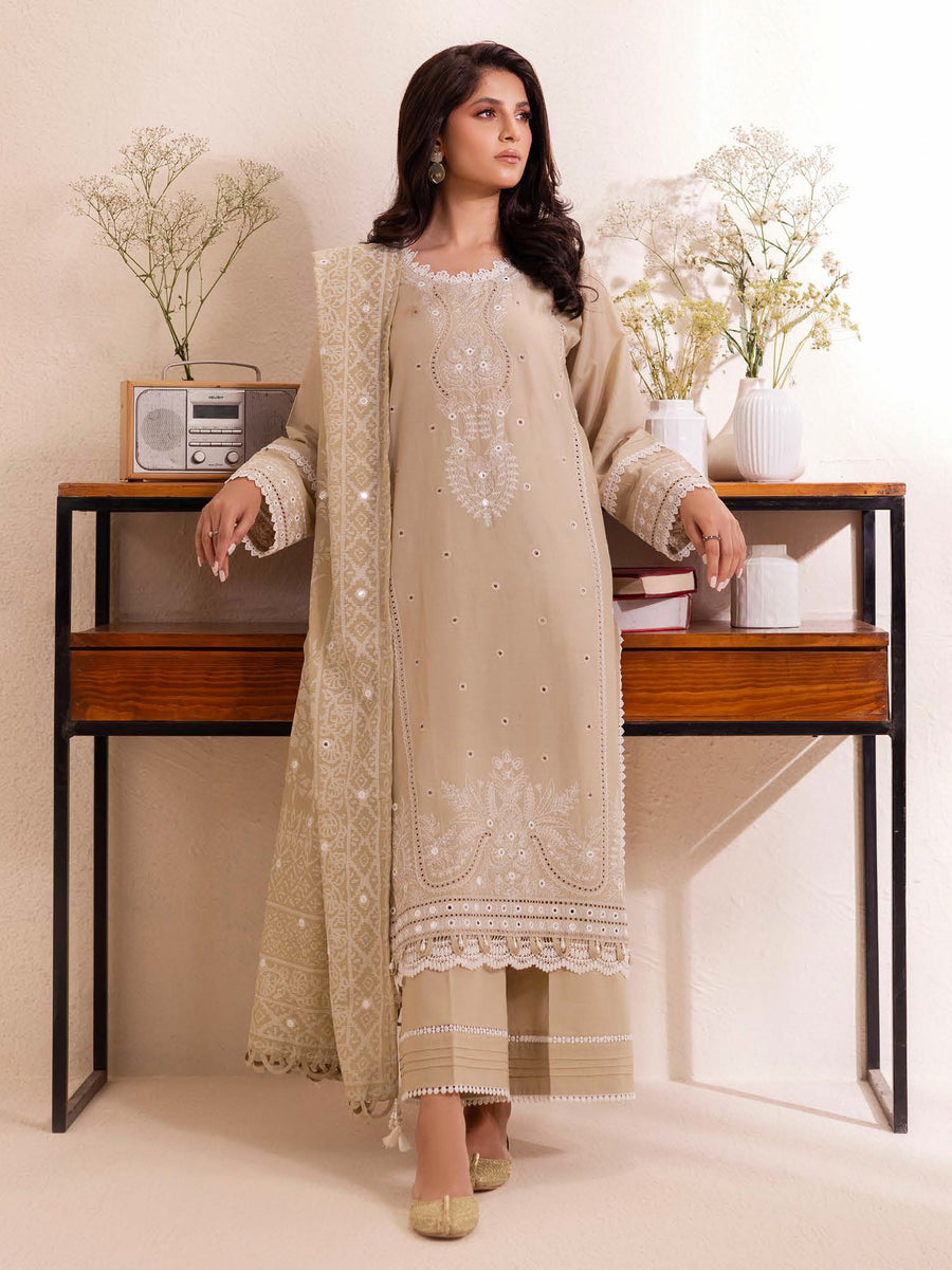 Gul Ahmed Embroidered Lawn Unstitched 3Pc Suit PC-42018