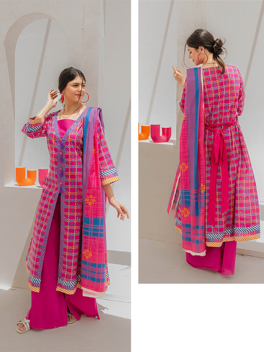 Zellbury Unstitched Printed Lawn 2 Piece Suit WUS23X20303