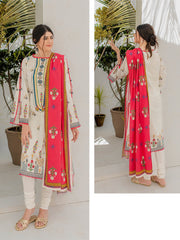 Zellbury Unstitched Printed Lawn 2 Piece Suit WUS23X20313