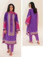 Zellbury Unstitched Printed Lawn 3 Piece Suit WUS23X30225