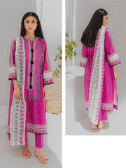 Zellbury Unstitched Printed Lawn 3 Piece Suit WUS23X30227
